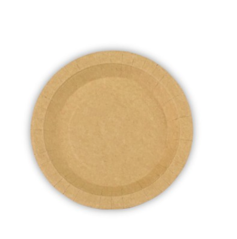 Plato Cartón kraft Antigrasa
