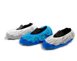 Cubrezapatos en TNT de polipropileno con suela CPE reforzada