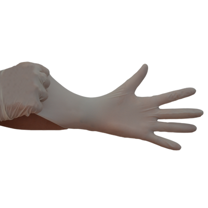 Guantes de látex, c/polvo, ambidiestro
