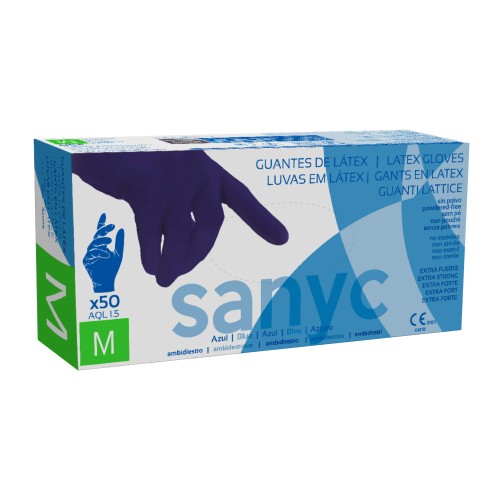 Guantes de látex, s/polvo, EXTRA FUERTE, 28 cms.