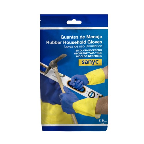 Guantes Menaje, látex/neopreno, s/polvo,